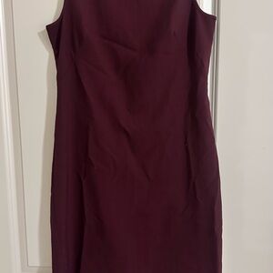 Theory Deep Burgundy Midi Dress